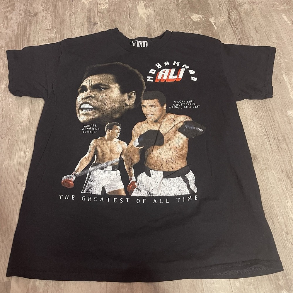 Muhammad Ali T-Shirt Sz M Black The Greatest of All Time Streetwear Vintage Bag7